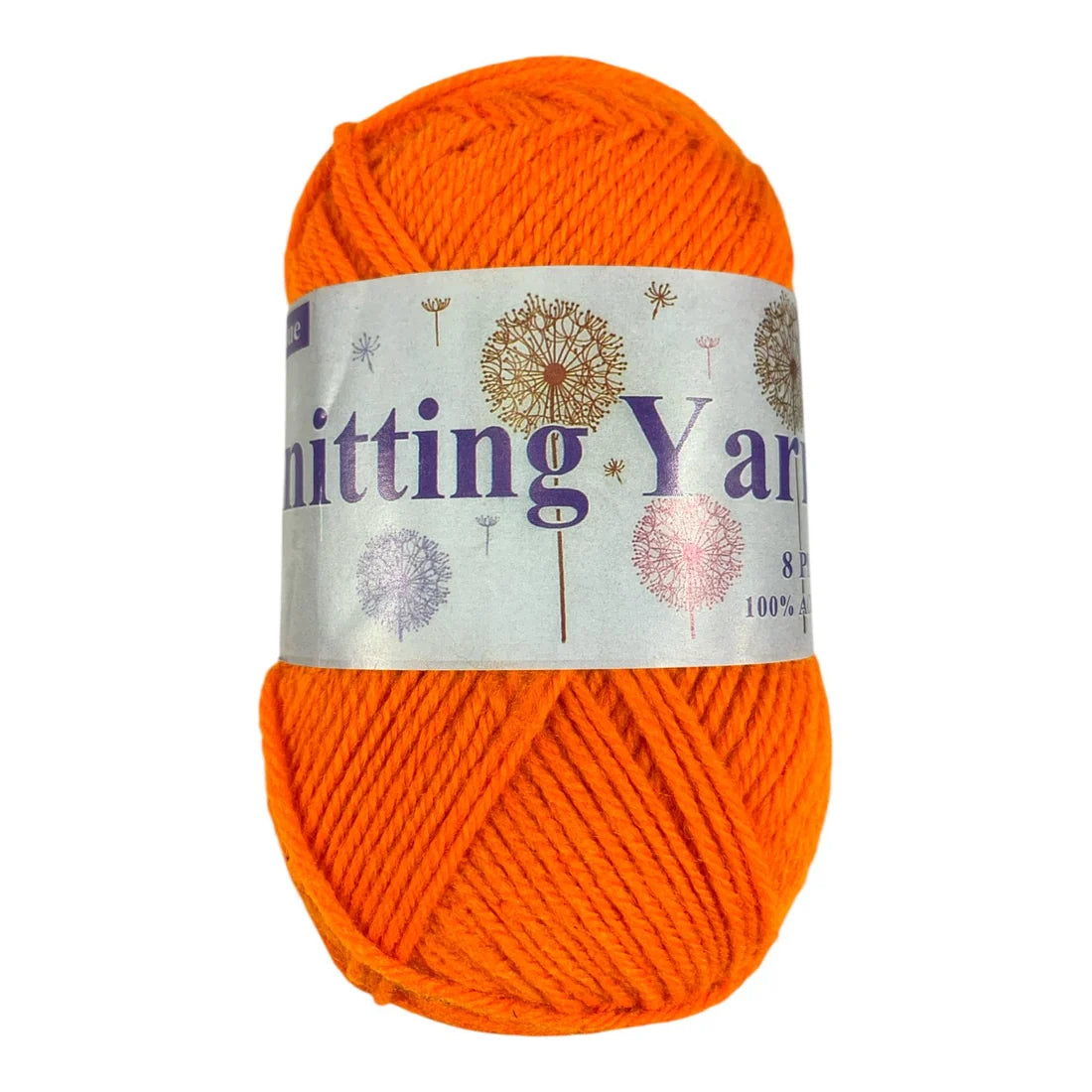 Orange Wool Knitting Yarn DIY Crochet