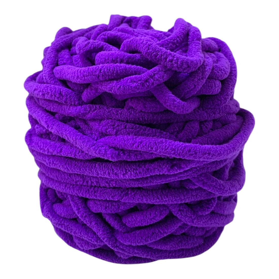 Purple Chunky Chenille Yarn Super Soft & Plush