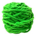 Green Chunky Chenille Yarn Super Soft & Plush