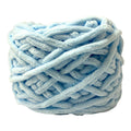 Sky Blue Chunky Chenille Yarn Super Soft & Plush