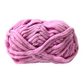 Pink Chunky Chenille Yarn Super Soft & Plush