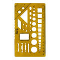 Engineering Technical Symbols Ruler Stencil #3 || مسطرة ستنسل رموز هندسية #3