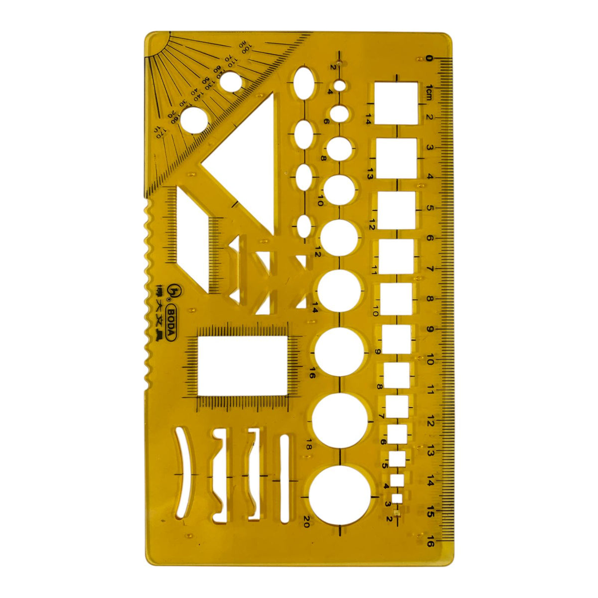 Engineering Technical Symbols Ruler Stencil #3 || مسطرة ستنسل رموز هندسية #3