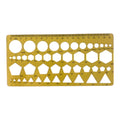 Engineering Stencil Ruler 12 Count Assorted Shapes || مسطرة اشكال هندسية 12 حجم لكل شكل