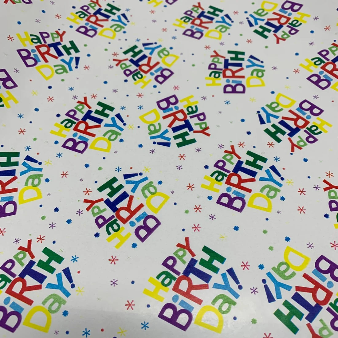 Gift Wrapping Paper 2 M x 70 cm #33 Happy Birthday