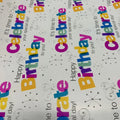 Gift Wrapping Paper 2 M x 70 cm #35 Happy Birthday