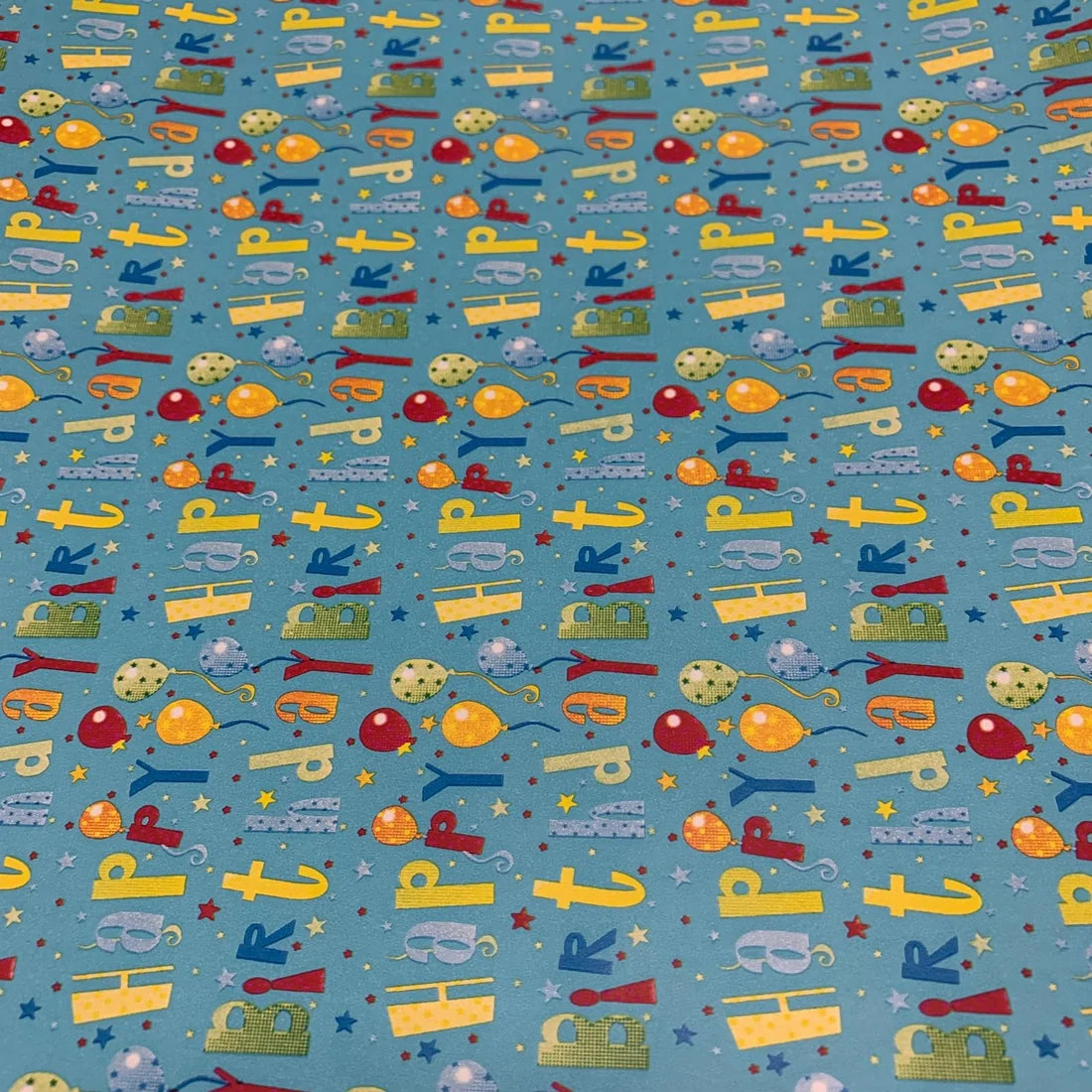 Gift Wrapping Paper 2 M x 70 cm #37 Happy Birthday