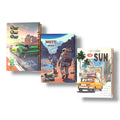 A&T Package 3 Notebooks 7x9 100 Pages Assorted Boys Models || مجموعة دفاتر من A&T، 3 قطع، مقاس 7×9، 100 ورقة، موديلات ولادي متنوعة