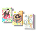 A&T Package 3 Notebooks 7x9 100 Pages Assorted Girls Models || مجموعة دفاتر اي اند تي 3 حبة مقاس 7×9، 100 ورقة، موديلات بناتي متنوعة