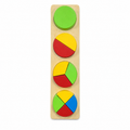 Wooden Fraction Circle Puzzle Set || بازل خشبي تعليمي لدوائر الكسور