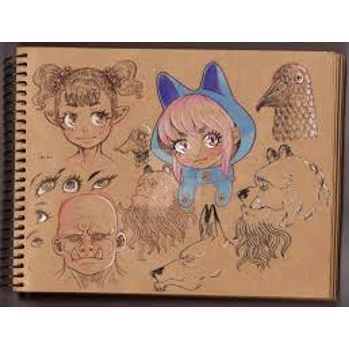 كراسة رسم ورق كرافت || Kraft Sketch Book