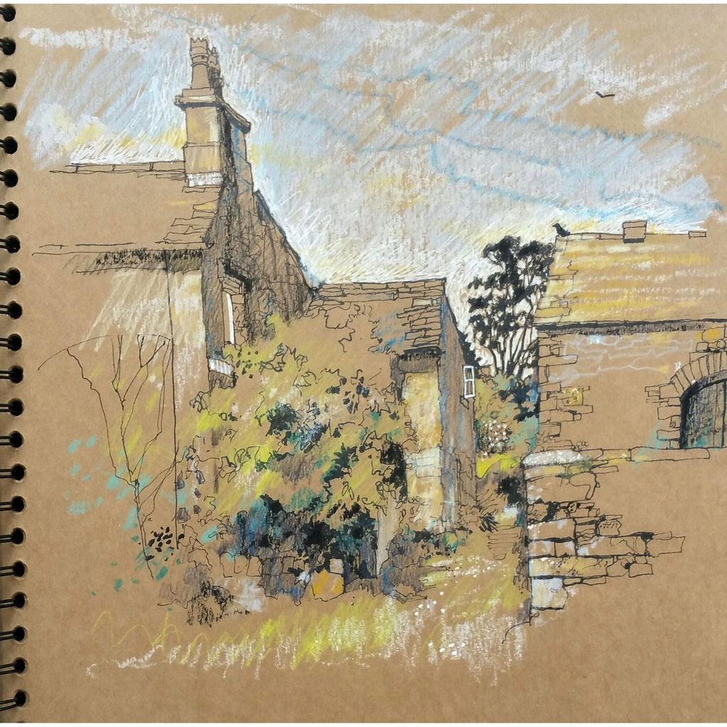 كراسة رسم ورق كرافت || Kraft Sketch Book