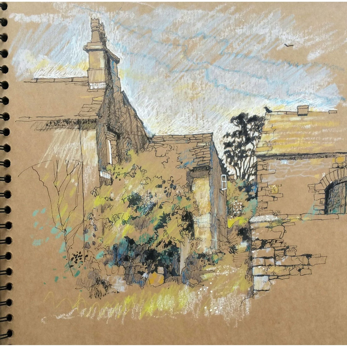 كراسة رسم ورق كرافت || Kraft Sketch Book