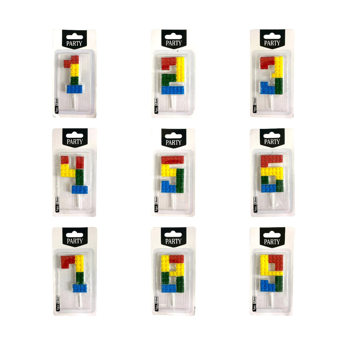Birthday Candles Lego from 0-9 || شموع اعياد ميلاد موديل ليقو من ٠-٩
