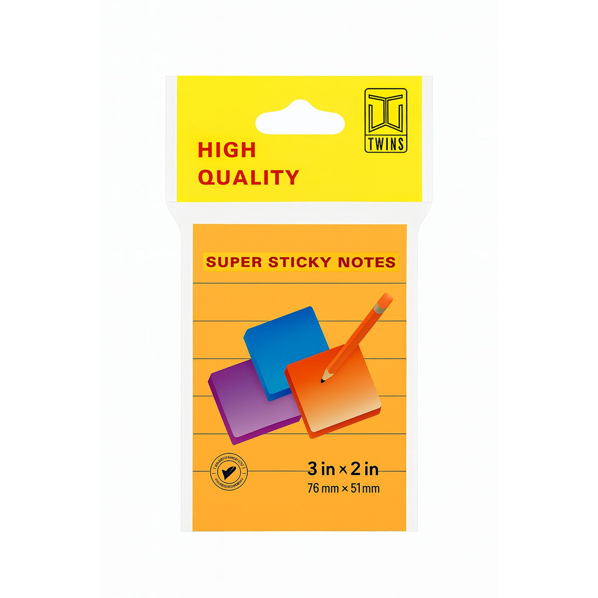 A&T Lined Super Sticky Notes 2x3 || ورق ملاحظات لاصق سوبر مسطر 2*3