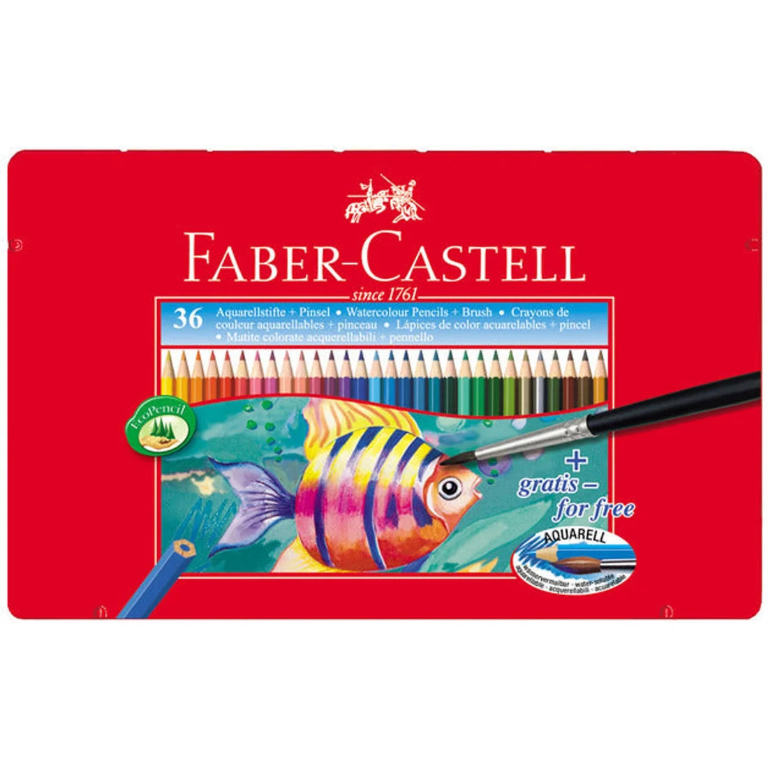 Faber Castell WaterColor Pencils with Brush