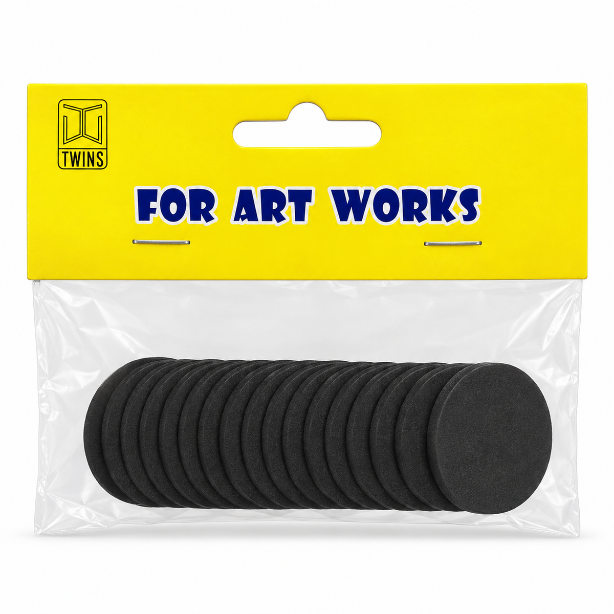 Twins Plastic Circles Black || دوائر بلاستيك أسود توينز