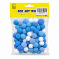 Twins Pom Poms Blue & White || كرات بوم بوم أزرق وأبيض توينز