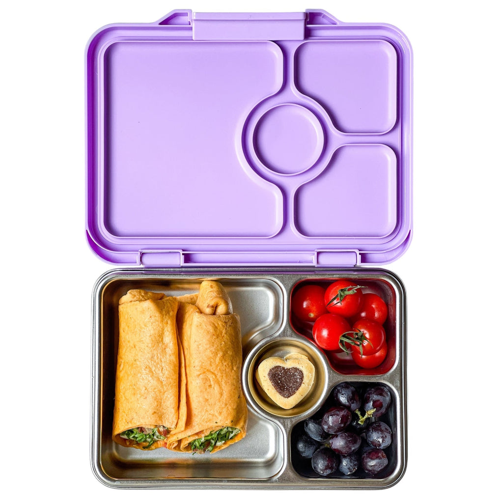 Yumbox Pret Stainless Steel Lunch Box - Lavender Purple || علبة غداء يامبوكس Pret ستانلس ستيل - لافندر بنفسجي
